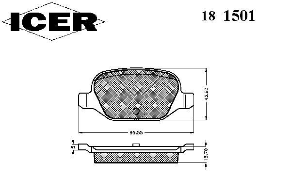 Brake Pad Set, disc brake 181501