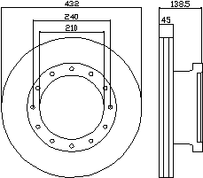 Disco de travão CVD622