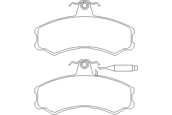Комплект тормозных колодок, дисковый тормоз CVP047
