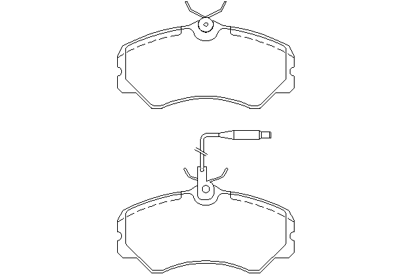 Комплект тормозных колодок, дисковый тормоз CVP059