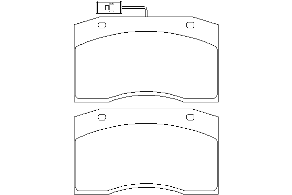 Комплект тормозных колодок, дисковый тормоз CVP010