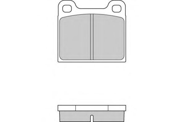 Комплект тормозных колодок, дисковый тормоз 12-0009