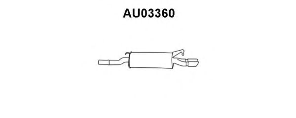Silenziatore posteriore AU03360
