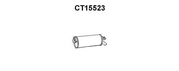 Глушитель выхлопных газов конечный CT15523