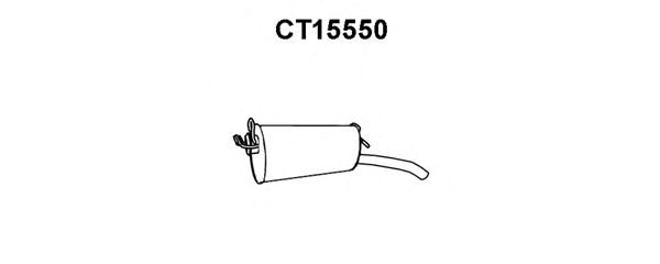 Глушитель выхлопных газов конечный CT15550