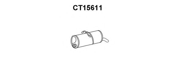 Глушитель выхлопных газов конечный CT15611