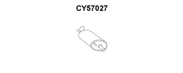 Глушитель выхлопных газов конечный CY57027