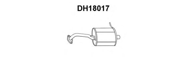 Глушитель выхлопных газов конечный DH18017