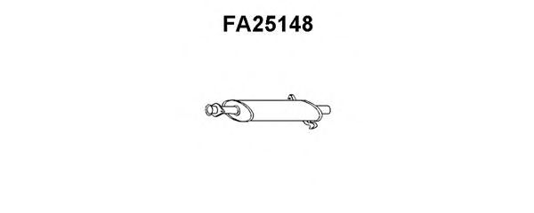 Средний глушитель выхлопных газов FA25148