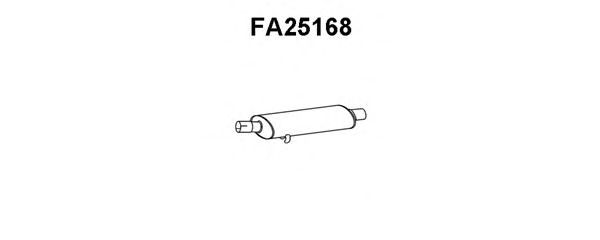 Предглушитель выхлопных газов FA25168