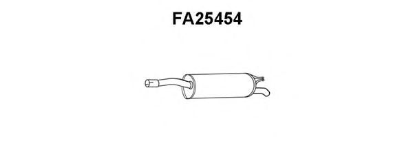 Глушитель выхлопных газов конечный FA25454
