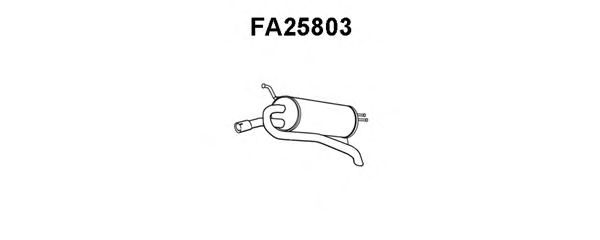 Глушитель выхлопных газов конечный FA25803