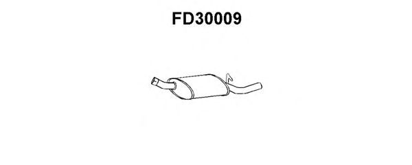 Глушитель выхлопных газов конечный FD30009