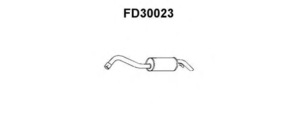 Глушитель выхлопных газов конечный FD30023