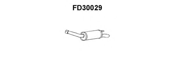 Глушитель выхлопных газов конечный FD30029