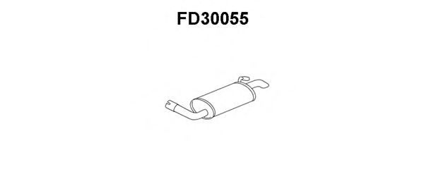 Silenziatore posteriore FD30055