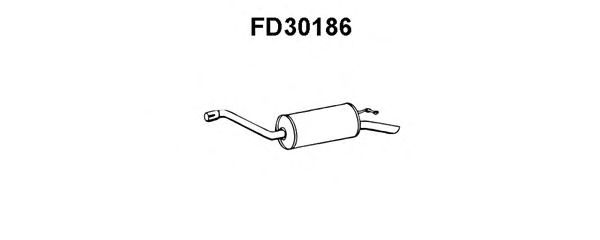 Глушитель выхлопных газов конечный FD30186