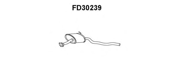 Предглушитель выхлопных газов FD30239