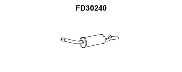 Глушитель выхлопных газов конечный FD30240