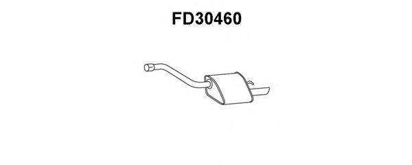 Глушитель выхлопных газов конечный FD30460