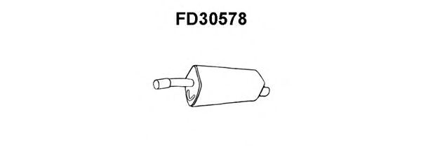 Глушитель выхлопных газов конечный FD30578