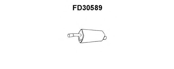 Глушитель выхлопных газов конечный FD30589