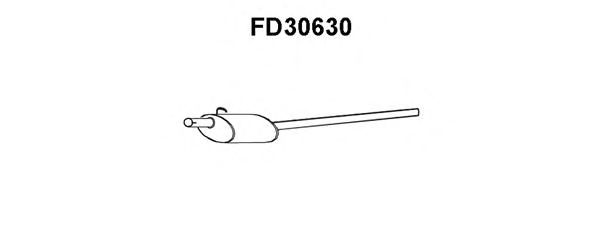 Предглушитель выхлопных газов FD30630