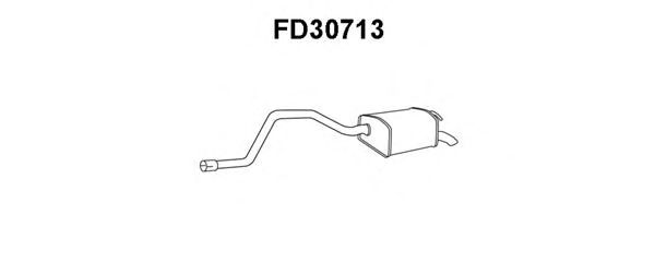 Глушитель выхлопных газов конечный FD30713