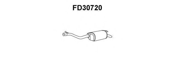 Глушитель выхлопных газов конечный FD30720