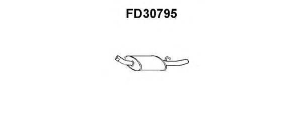 Глушитель выхлопных газов конечный FD30795