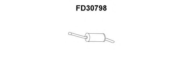 Глушитель выхлопных газов конечный FD30798