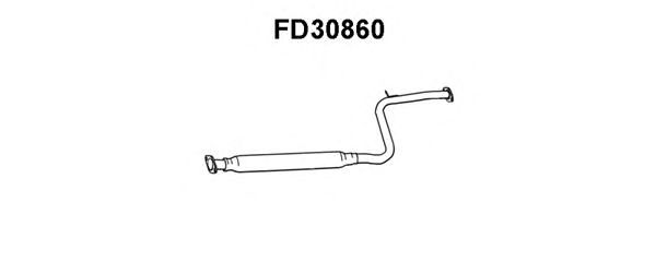 Средний глушитель выхлопных газов FD30860