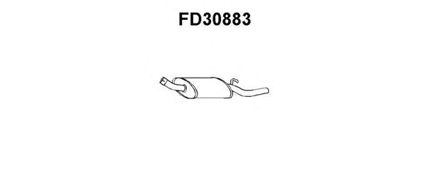 Глушитель выхлопных газов конечный FD30883