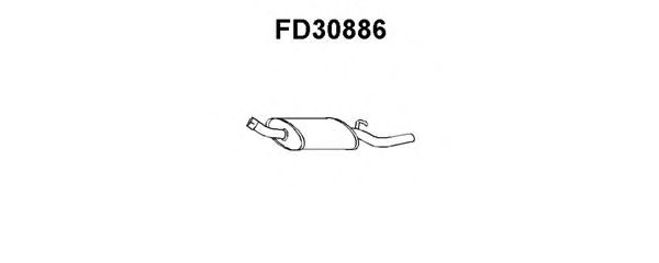 Silenciador posterior FD30886