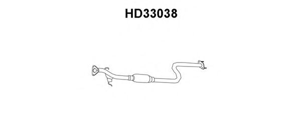 Предглушитель выхлопных газов HD33038