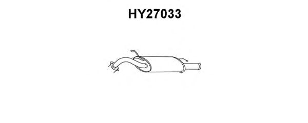 Глушитель выхлопных газов конечный HY27033