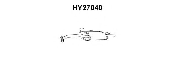 Глушитель выхлопных газов конечный HY27040