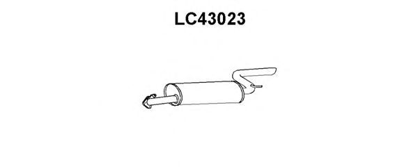 Глушитель выхлопных газов конечный LC43023