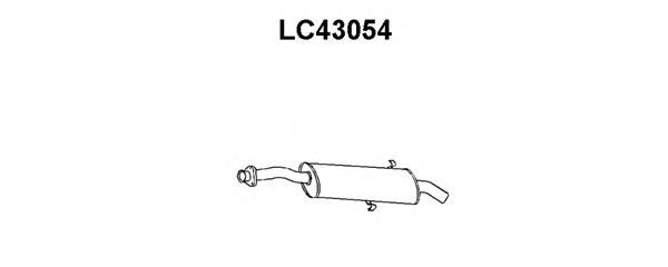 Глушитель выхлопных газов конечный LC43054