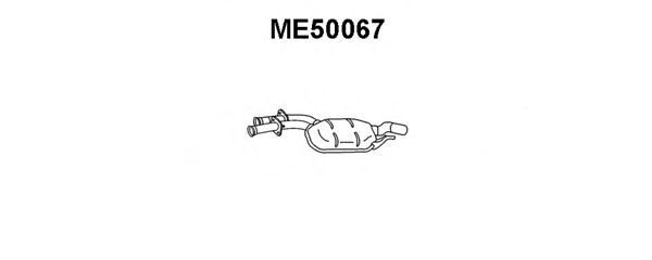 Midterste lyddæmper ME50067