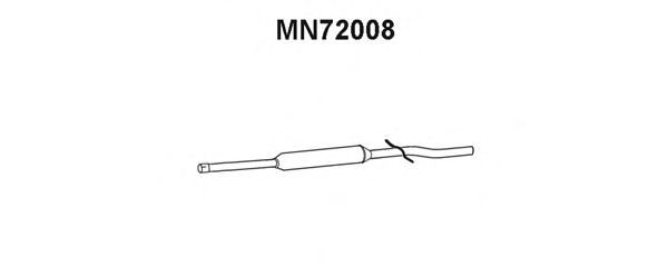 främre ljuddämpare MN72008