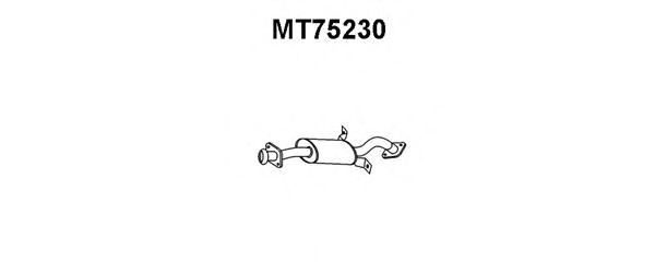 Предглушитель выхлопных газов MT75230