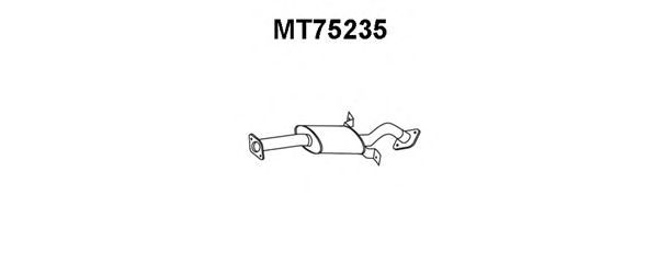 Предглушитель выхлопных газов MT75235