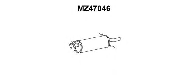 Глушитель выхлопных газов конечный MZ47046