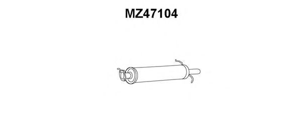 Глушитель выхлопных газов конечный MZ47104