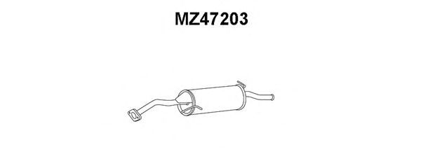 Глушитель выхлопных газов конечный MZ47203