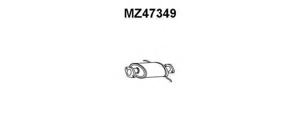 Предглушитель выхлопных газов MZ47349