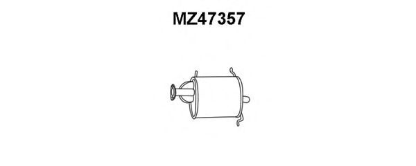 Глушитель выхлопных газов конечный MZ47357