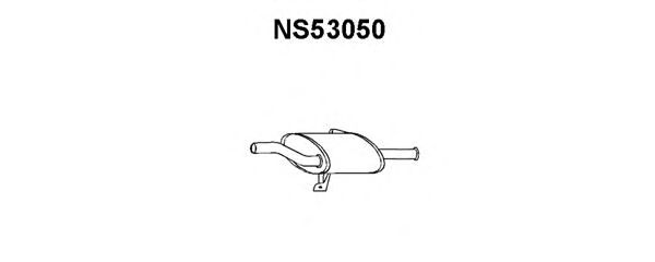 Bakre ljuddämpare NS53050