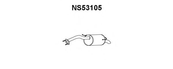 Глушитель выхлопных газов конечный NS53105
